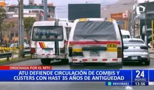 ATU defiende circulación de combis y cústers con hasta 35 años de antigüedad