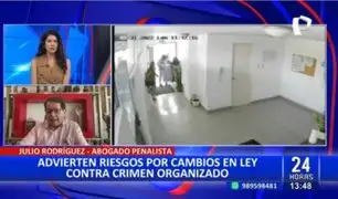 Julio Rodríguez: "El día de hoy estamos abusando de llamar a todo organización criminal"