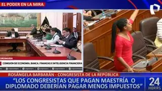 Rosangella Barbarán pide que se reduzca impuestos a congresistas que estudian