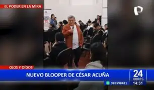 Acuña y un nuevo "blooper": "Ingresé a la universidad porque dios quiso que ingrese"