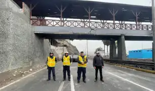 Costa Verde: cierran vía en dirección Chorrillos-Barranco luego que camión impactara contra puente