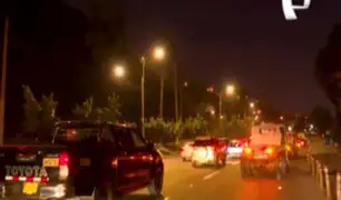 Caos vehicular por desvío en la Costa Verde por puente peatonal dañado