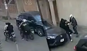 Ladrones en motocicleta asaltan a transeúntes en calle de Trujillo