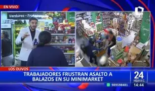 Los Olivos: Trabajadores de minimarket se enfrentan a delincuentes y frustran asalto