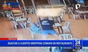 Delincuente armado asalta comensales en restaurante de Trujillo