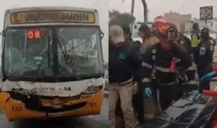 Accidente en Chorrillos: más de 30 heridos deja choque de dos buses de transporte público
