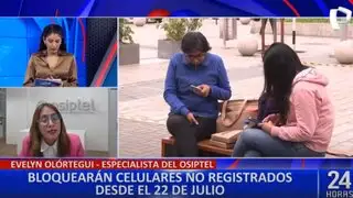 Evelyn Olórtegui: "Medida de bloqueo de celulares busca desincentivar robo de equipos"