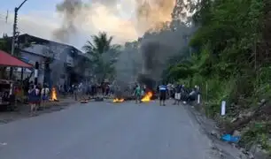 Amazonas: ciudadanos bloquean carretera por problemas con empresa de energía eléctrica