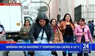 Mañana inicia el invierno: Temperatura descendería hasta los 10 °C en Lima