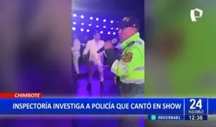 Chimbote: Inspectoría investiga a policía que cantó en concierto de cumbia