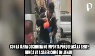 SMP: hombre es captado envasando bebidas alcohólicas en la vía pública