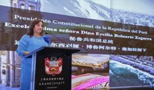 Dina Boluarte cumple su segundo día de actividades oficiales en China