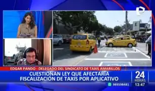 Sindicato de Taxis Amarillos: "Ley 842 es un peligro inimaginable"