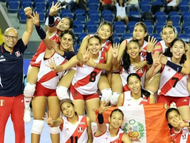 Selección peruana de vóley gana medalla de plata en la Copa Panamericana Sub 17