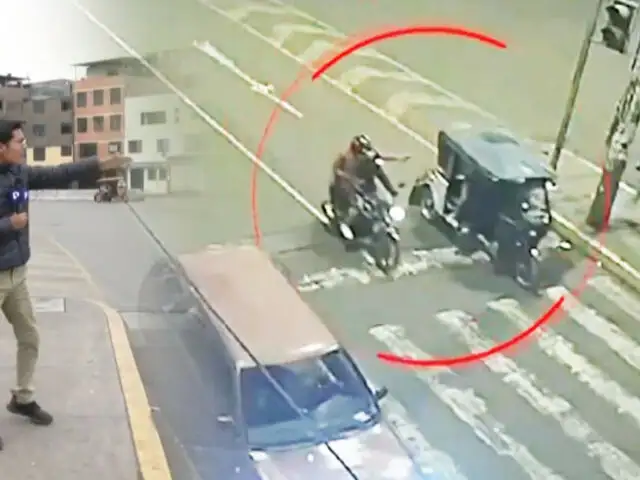 Pareja de esposos son atacados a balazos cuando iban en una mototaxi en La Victoria
