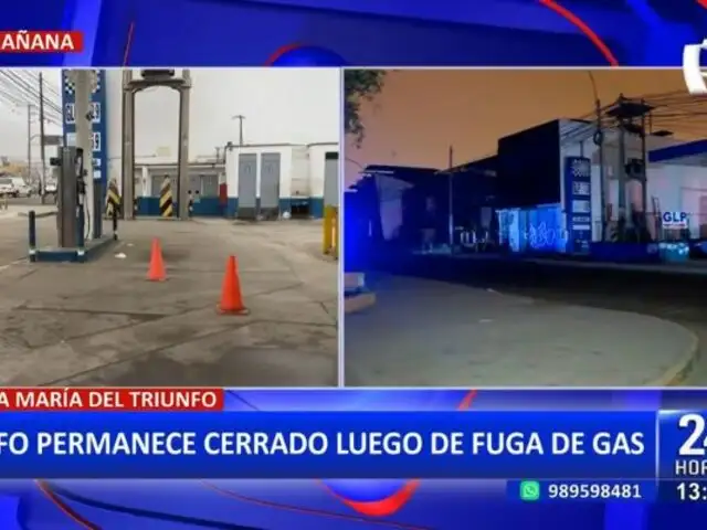 Villa María del Triunfo: Grifo permanece cerrado tras fuga de gas