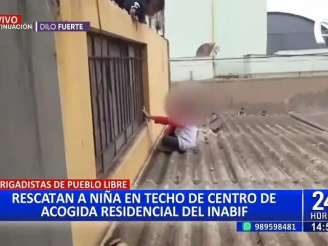 Pueblo Libre:  rescatan a niña en techo de centro de acogida residencial del Inabif
