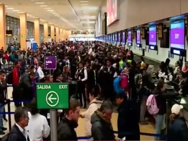 Aeropuerto Jorge Chávez: cerca de 10 mil personas postergaron y cancelaron sus vuelos