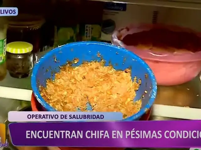 Autoridades encuentran productos vencidos y alimentos descompuestos en chifa de Los Olivos
