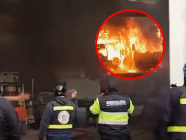 Incendio en Ate: clausuran taller donde se quemaron más de 6 vehículos, incluyendo 2 grúas