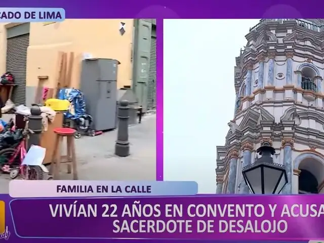 Familia denuncia que fueron desalojados por padre de la iglesia Santo Domingo