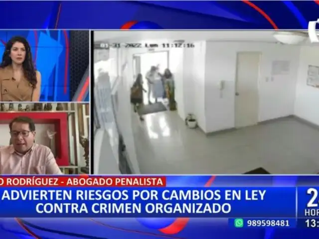 Julio Rodríguez: "El día de hoy estamos abusando de llamar a todo organización criminal"