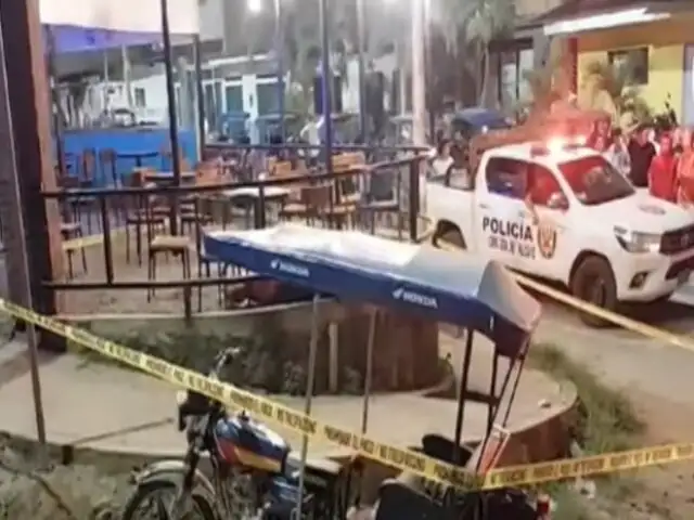Tarapoto: policía en presunto estado de ebriedad mata a joven dentro de bar