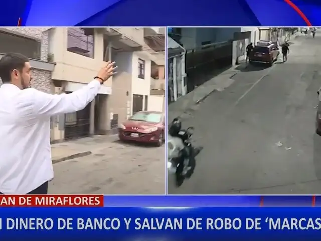 Vecinos frustran robo de 30 mil soles en San Juan de Miraflores