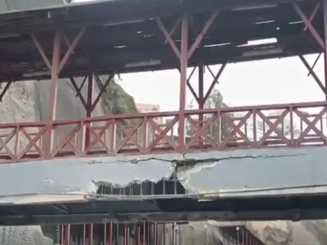 Barranco: reparación del puente Bajada de Baños costará más de 50 mil soles