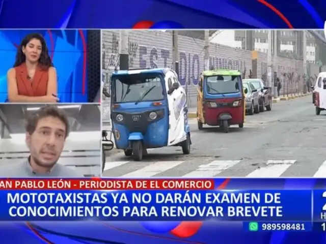 Juan Pablo León: "Los brevetes de motos y mototaxis han sido la caja chica de los Municipios"