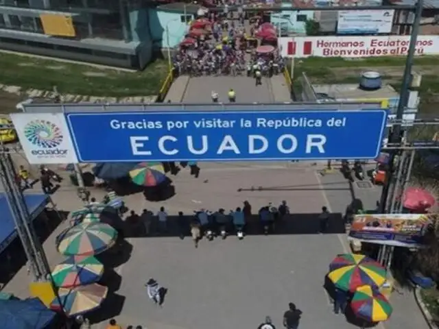 Tumbes: Policía detiene a tres ecuatorianos con armamento militar en frontera con Perú