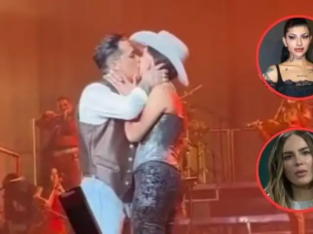 Christian Nodal deja atrás su romance con Cazzu y besa a Ángela Aguilar en concierto