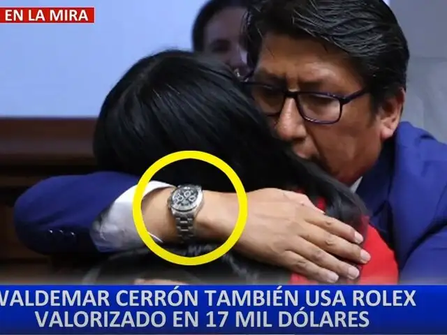 Waldemar Cerrón usaría reloj Rolex de más de 17 mil dólares