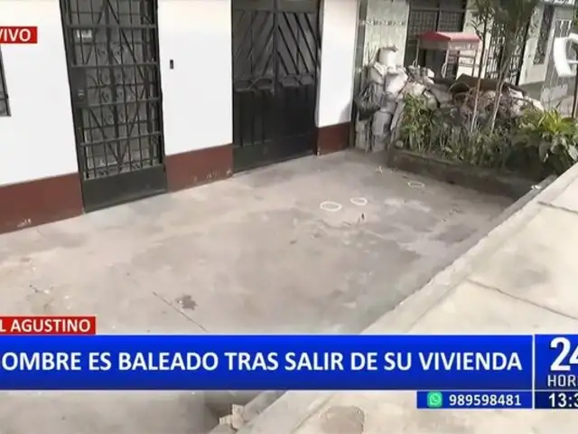 Violento ataque a balazos deja a hombre gravemente herido en El Agustino