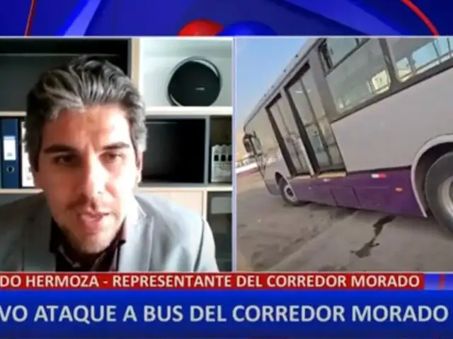 Bus del Corredor Morado nuevamente fue vandalizado por informales en SJL