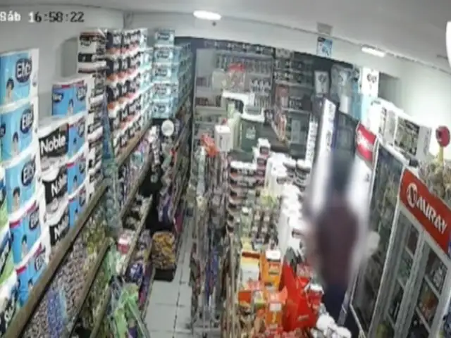 San Miguel: buscan identificar a ladrones que usaron a bebé para robar en minimarket