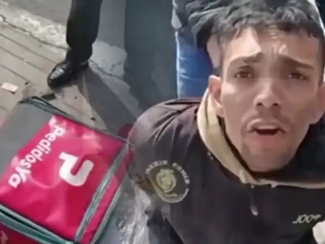 ¡Cayó otro falso delivery!: Delincuente extranjero es capturado cuando robaba celular en La Molina