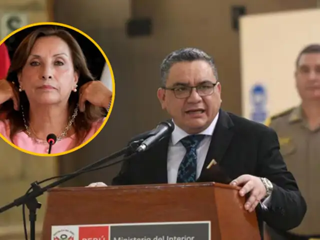 Ministro Santiváñez sobre bajo respaldo a presidenta Boluarte: No trabajamos buscando popularidad