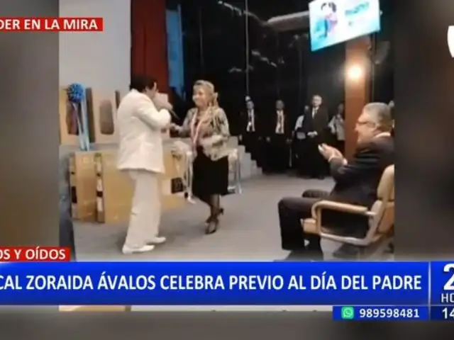 El baile de Zoraida Ávalos: Fiscal celebra previo al Día del Padre