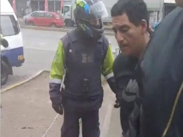 Chorrillos: cae sujeto que fingía ser parqueador para asaltar a transeúntes en Av. Alameda Sur