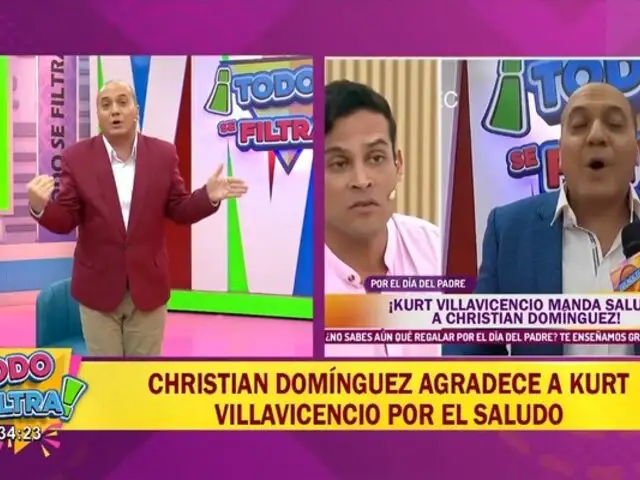 Kurt Villavicencio aclara que NO le obligaron enviar saludo a Christian Domínguez por el día del Padre