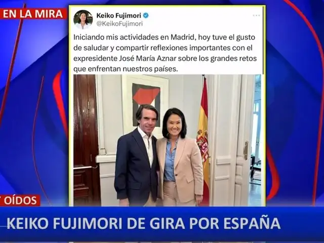 Keiko Fujimori comparte actividades políticas durante su gira por España