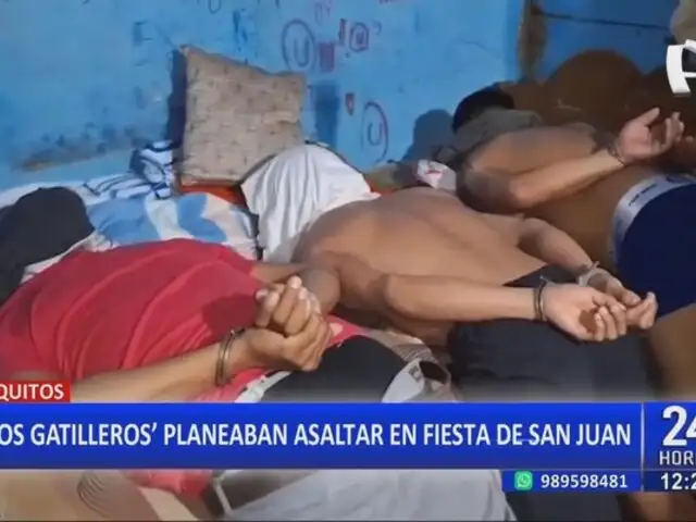 Iquitos: Desarticulan a "Los Gatilleros" previo a la fiesta de San Juan