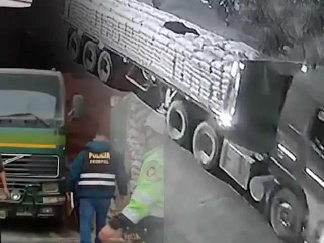 Policía capturó banda que robó un camión lleno de cemento en Los Olivos