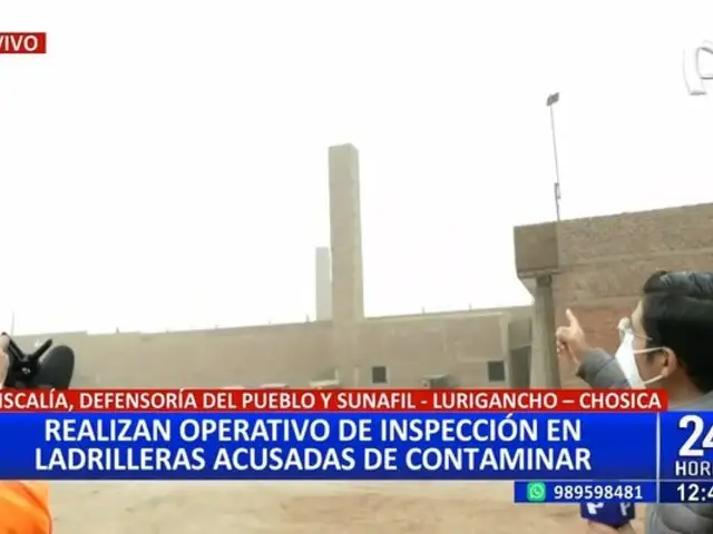 Lurigancho-Chosica: realizan operativo en ladrilleras acusadas de contaminar