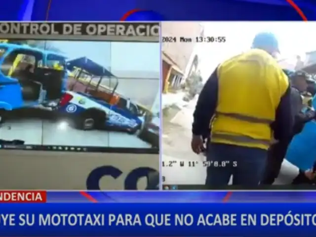 Independencia: mototaxista destruye su vehículo para evitar que sea llevado al depósito