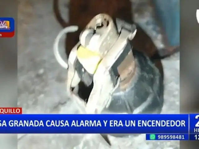 Falsa granada alarmó a vecinos de Surquillo: Artefacto hallado resultó ser un encendedor