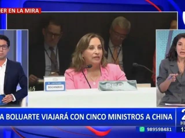 ¡Más ministros se suben al avión!: Titulares del MTC y Minsa viajarán a China con Dina Boluarte