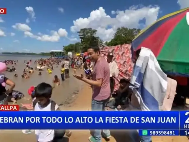 Fiesta de San Juan 2024: Gran cantidad de personas acuden al Río Yarinacocha para celebrar