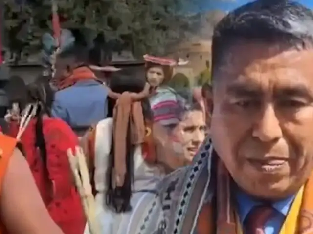 Alcalde de Nasca interrumpe en escenificación de ceremonia del Inti Raymi en el Cusco